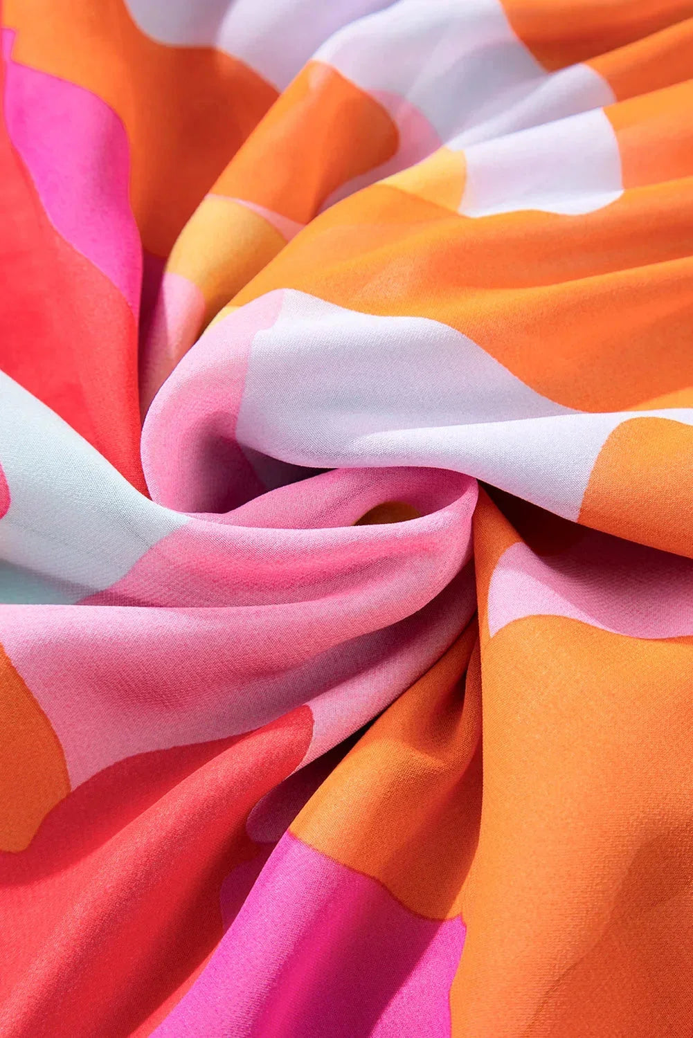"Estefani women's colorful bell-sleeve V-neck dress in vibrant hues, flowy design, perfect for a casual chic look."